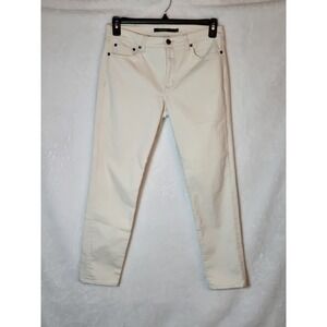 Lauren Ralph Lauren Classic Skinny Curvy White Jeans Womens‎ 8 Preppy Classic